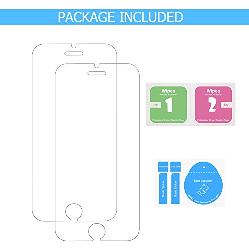 iPhone 6s Screen Protector [2 Pack], UCMDA [3D Touch Compatible] Genuine Tempered Glass Screen Protector Guard Cover (4.7 inch) for Apple iPhone 6 / iPhone 6S 9H Hardness and Easy Bubble-Free Installation