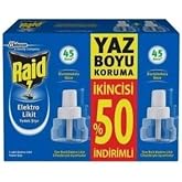 RAID - ELEKTROLİKİT SİNEK KOVUCU YEDEK 2'Lİ 45+45 GECE