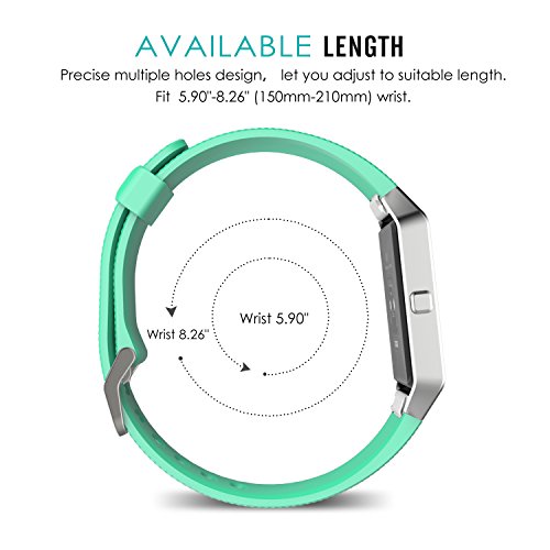 MoKo Fitbit Blaze Armband – [6 Stück] Silikon Sportarmband Sport Band Uhrenarmband Uhr Erstatzband für Fitbit Blaze Smart Fitness Watch - 5