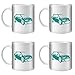 Produktbild STUFF4 Tee/Kaffee Becher 350ml/4 Pack Türkis/Opel Astra OPC J/Weißkeramik/ST10