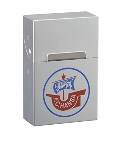 Preisvergleich Produktbild Alu Zigaretten Box chrom F.C. Hansa Rostock