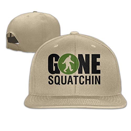 Preisvergleich Produktbild ghkfgkfgk Gone Squatchin Bigfoot Green Snapback falt Hat Adjustable Baseball Cap