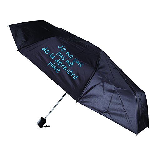 ENTRE TEMPS - PL301 - Parapluie Mots Parapluie canne - 94 cm - Noir - Coloris Aléatoire