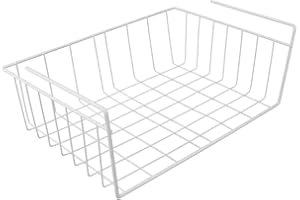 NOBILE LOVELYCARE Cestello sottoripiano portaoggetti 35x25x14CM cesto sotto ripiano organizer dispensa o armadio sotto mensola tavolo o scrivania