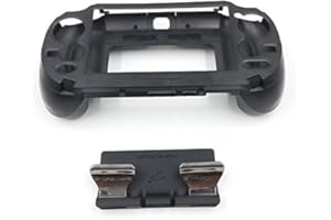 PERFECT PART L3 R3 Coque avec poignée et bouton déclencheur L2 R2 pour console de jeu PSV1000 PSV 1000 PS VITA 1000 Noir mat