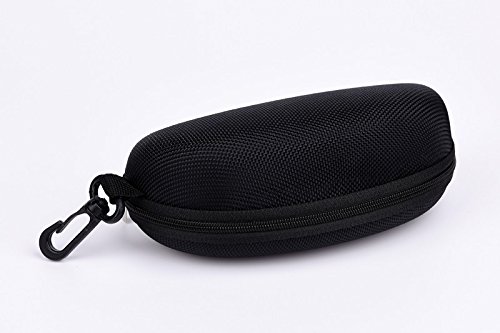 Preisvergleich Produktbild EQLEF® 1 Stück Toiletten Rim Reinigungsbürste Toilettenschüssel-Reinigungsbürste Farbe RandomZip Up Closure Brillenetui Sonnenbrille Storage Box (Schwarz)