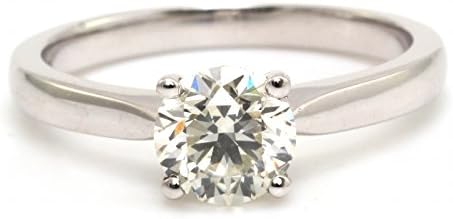 Precious Jewels UK - DIAMOND Engagment Ring 0.90ct H VS 18ct White Gold. Cert By AGI. FREE Shipping