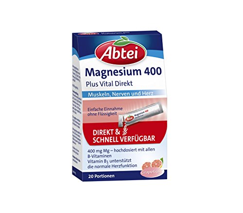Preisvergleich Produktbild Abtei Magnesium + Vitamin B-Komplex Direktgranulat, 20 St.