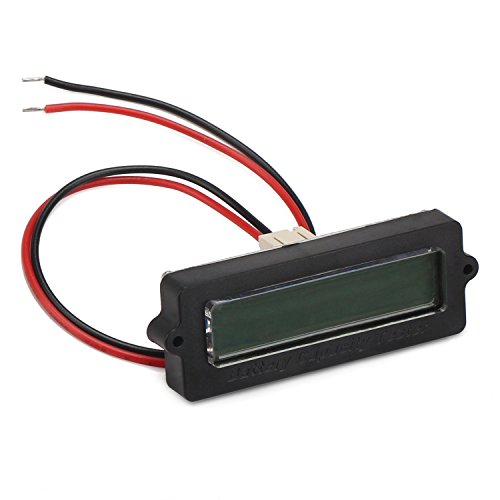 DROK® DC 8-63V Blei-Säure-Batterie-Kapazität Tester, Grün LCD-Digital-Display-Lithium-Batterie-Statusanzeige , 12V / 24V / 36V / 48V-Batterie-Kapazität Monitor-Panel-Messgerät, Universal Auto Fahrzeug Auto Electric Menge Detector - 2