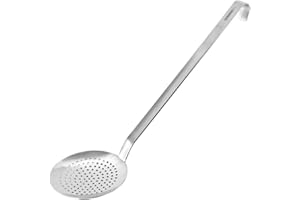 FMPROFESSIONAL FM Professional 21885 écumoire en INOX, passoire INOX, ustensiles de Cuisine, araignée pour Cuisine, passoire, Outil de Cuisine, Acier Inoxydable, 50 x 7,5 x 14 cm