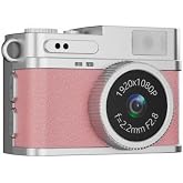Mini Dijital Kamera Selfie Video Vlog Kamerası Mini Anahtarlık 1080P CMR35 Pembe