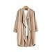 MLG168 2015 Autumn And Winter The New Fashion Long sleeve Lapel Coat (S, BEIGE)