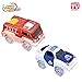 Produktbild Fantastic Tracks® Rennbahn Ersatz Auto Set 2 Stück Feuerwehr + Polizei-Auto - Original aus TV