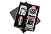 Produktbild ZIPPO GESCHENKSET EINSEITIGE GRAVUR | STARTERSET | ZIPPO REGULAR chrom brushed silber matt in schwarzer GESCHENKBOX | Feuerzeugbenzin + 6 Ersatz Feuersteine | FEUERZEUG Wunschgravur | Zippo graviert Foto und Text | personalisiert individuell