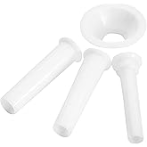 Westmark Sausage Funnel Set, 4 Pcs., Ø 1.5/2/2.3 cm, Accessory For Westmark Meat Mincer (97502260 / Size 5), Plastic, White, 