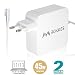 Produktbild Macbook Air Netzteil Ladegerät Adapter - ROKKES 45W Magsafe L-Tipp für Apple Old MAC Netzteil MacBook Air 11/13 Zoll (Mitte 2012 vorher) , Netzteil Kompatibel mit Ladegerät A1244 A1374 A1369 A1370 Netzgerät Ersatz Ladegerät