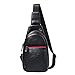 Produktbild Herren Schultertasche Echtes Leder Brust Schulter Rucksack Umhängetasche Wasserdicht Diebstahlsicher