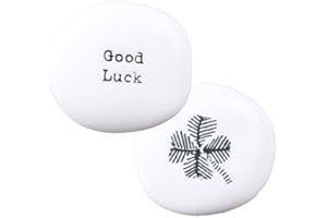 East of India Porcelain Pebble - Good Luck