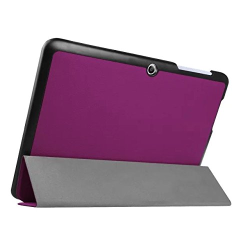 TIODIO® Für Acer one 10 B3-A20 Hülle Case-Ultra Dünn Tri-Fold Smart-Muschel PU Leder Ultra Schlank Superleicht St?nder Smart Shell Cover Schutzhülle Etui Tasche, Displayschutzfolie und Stylus enthalten, Blau - 4