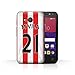 Price comparison product image Official Sunderland AFC Phone Case / Cover for Alcatel Pixi 4 (4") / M'Vila Design / SAFC Home Shirt/Kit 15/16 Collection