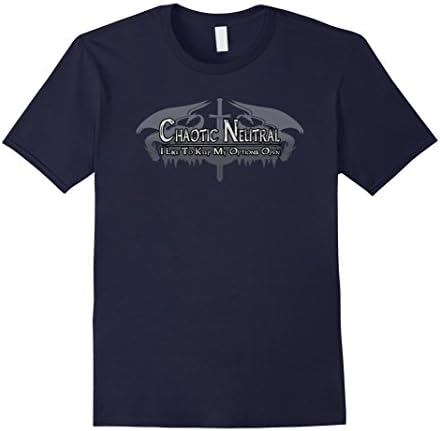 Men's PREMIUM Chaotic Neutral T-Shirt Large Navy