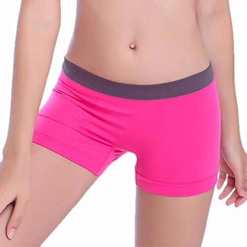 Sportmaking High Quality Store Summer Women Sexy Sports Gym Workout Waistband Skinny Yoga Shorts Pants (Hot Pink)