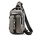 Produktbild Pingtr - Schulrucksack/Rucksack,Herrenmode Outdoor Oxford USB Vielseitig Umhängetasche Umhängetasche Brusttasche (LxBXH:30x11x18cm)