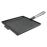 cuadrado de hierro galvanizado Sin químicos, Teflon, PFOA y PTFE libre - ideal para freír saludables.