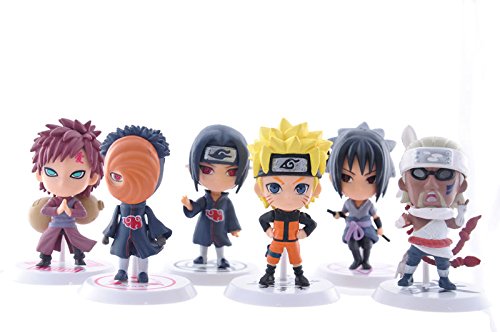 NARUTO - SET 6 FIGURAS NARUTO 19th GENERATION 6,5cm / 6 FIGURES SET 2,6