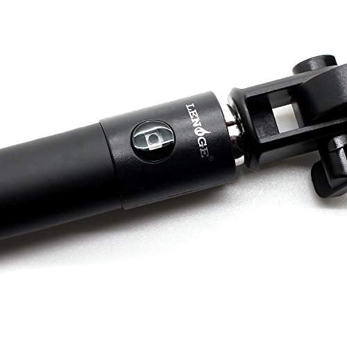 LENOGE Selfie Stick Selfie Stange Stab Erweiterbare Kabelsteuerung Halterung Halter fotografieren f¨¹r iPhone Samsung und andere Android£¬ios Smartphones Schwarz - 3