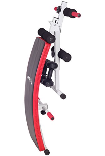 SportPlus Sit-Up Bank inkl. 2 x 1,5kg Hanteln, zusammenklappbar, Benutzergewicht bis 120kg, SP-SUB-001-W - 2