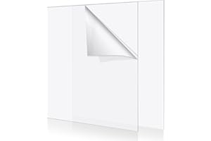 ASelected 2 Pcs Clear Acrylic Sheets A2, 2mm Transparent Sheets for Drawing, Printing, Craft DIY, Picture Frame etc (59.4 x 42cm)