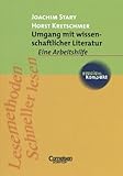 Image de studium kompakt - Pädagogik: Umgang mit wissenschaftlicher Literatur: Eine Arbeitshilfe. Studienbuch