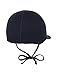 Maximo Baby-Boys Baby Hat with Visor And Strings Plain Hat, Blue (Dark Navy), 9-12 Months (Manufacturer Size:47)
