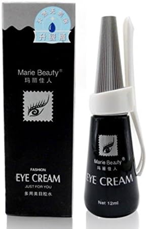 Sichun Professional Premium Edition Eyelashes Glue, White/Black, 12 ml