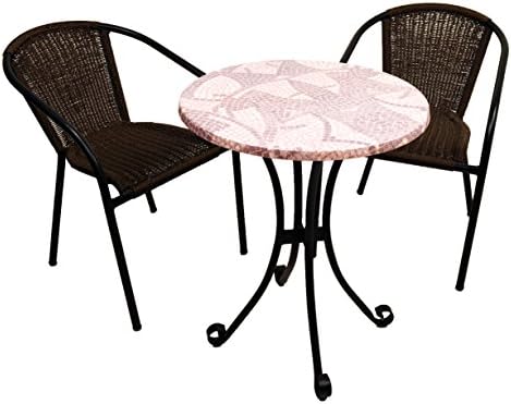 Summer Terrace San Remo Romano Bistro Set - Grey/Beige