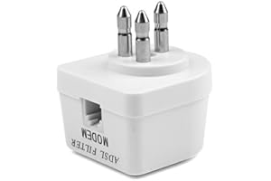 Mach Power Filtro ADSL Tripolare, Separatore Segnale ADSL/Voce per Prese Telefoniche Standard Italiane, Compatibile con Impianti Tradizionali, Plug & Play (FL-ADSL-TRI)