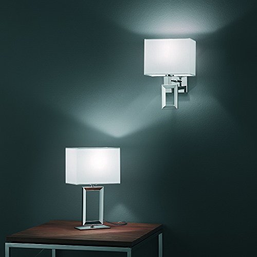 Preisvergleich Produktbild Helestra Leseleuchte Enna 2 Silbergrau Weiß / 40W / 19 / 1138.10 / 9244