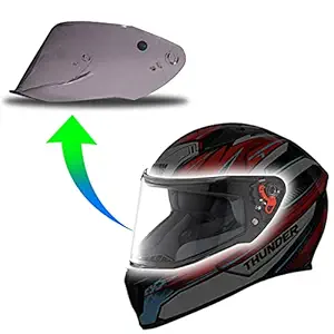 Studds Thunder Plain (Clear) Visor Only | Compatible with Thunder,D1,D2,D3,D5,D4,D6,D7,D8,D9