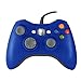 Produktbild Homgrace XBOX 360 Controller USB Gamepad Game Controller Kabelgebunden Joypad für Windows PC / Android Handy / PS3 / Smart TV / Tablet (Blau)