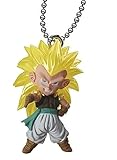 100% auténtico BANDAI Dragon Ball Z UDM Burst 5 Aprox 2\" Keychain Figure- SS3 Gotenks