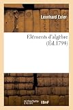 Image de Élémens d'algèbre