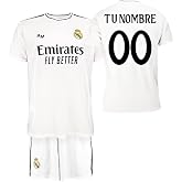 Real Madrid Conjunto Camiseta y Pantal&oacute;n Personalizado de la Primera Equipaci&oacute;n Temporada 2024-2025 - R&eacute;plica Oficial Autoriz