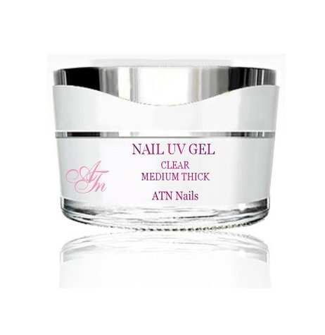 ATNails Nail Builder UV Gel - crystal,clear MEDIUM THICK NEW 5ml