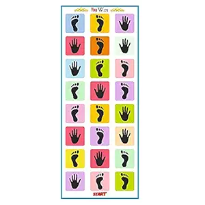 RENESMEE Amazing HOPSCOTCH Jumbo Play MAT Game for Kids, Family and Friends. Very Unique and Interesting Game for Adults