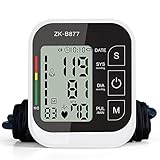◆ 198 MEMORIAS Y BI-USUARIO: este monitor registra automáticamente hasta 198 mediciones (99 para cada usuario) con fecha y hora para facilitar el seguimiento de la presión arterial. Puede compartir un dispositivo con su cónyuge en lugar de comprar otro. Estos grupos de datos lo ayudan a conocer mejor su condición física.