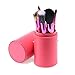 Make Up Brushes, Luxebell Makeup Brushes Set 12PCS High Quality Professional Essential Foundation Concealer Brushes Tool Kit With Travel Case (Pink)