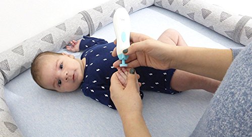 Baby Nail File, Safe Nail Clippers für Neugeborene oder Kleinkind Zehen und Fingernägel, Electric Pro Nail Trimmer Polnisch und Trim Kit - 8