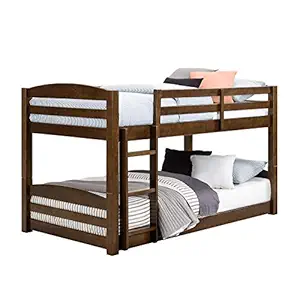 Aprodz Mango Wood Shipry Bunk for Bedroom | Brown Finish