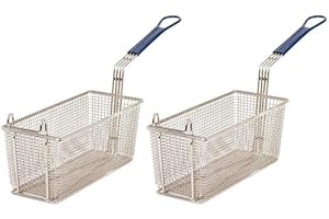 BLUE SEAL (EQUIVALENT) 2X Replacements for Blue Seal Evolution Fryer Baskets Suitable for Gas and Electric Commercial Catering Deep Fat Frying – Fits GT18 GT45 GT45E GT46 GT46E GT60 GT60E E43 E43E E44 E44E